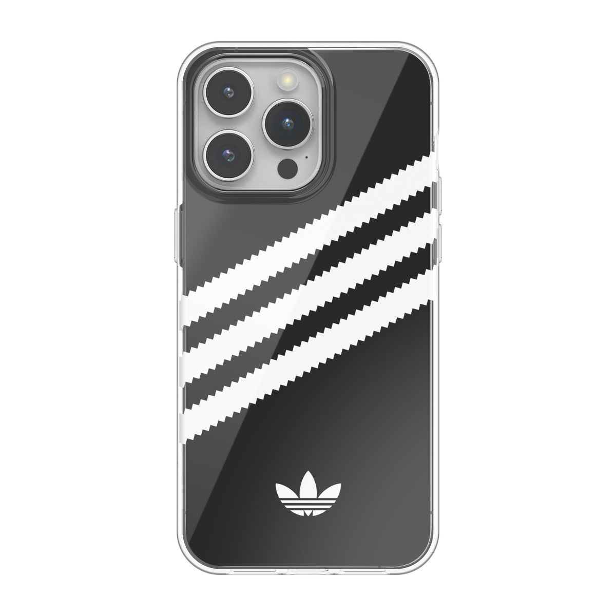 [OUTLET] iPhone 15 Pro Max スマホケース スマホカバー SAMBA(サンバ)シリーズ 5色カラーカスタム 3 STRIPES CLEAR w/5 films ロゴ 着せ替え クリア (53895(IR3934)) クリア/カラフル