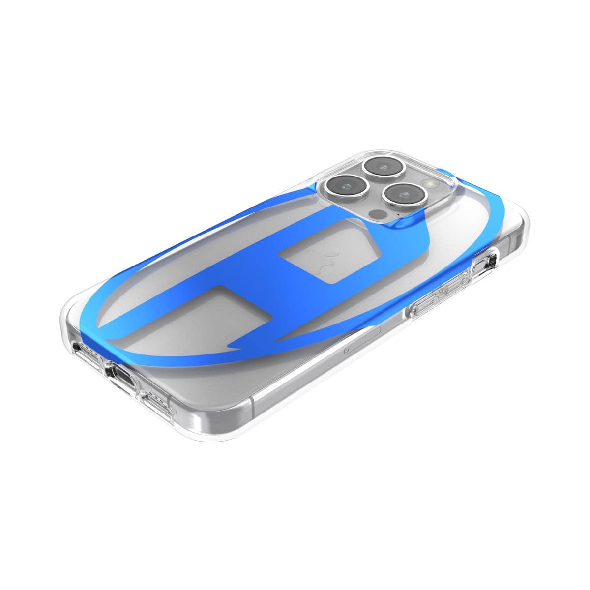 [OUTLET] iPhone 15 Pro スマホケース スマホカバー ミラーデザインデザイン メタリック Oval D Clear/Blue(クリア/ブルー) DIESEL[ディーゼル] クリア/ブルー 54103