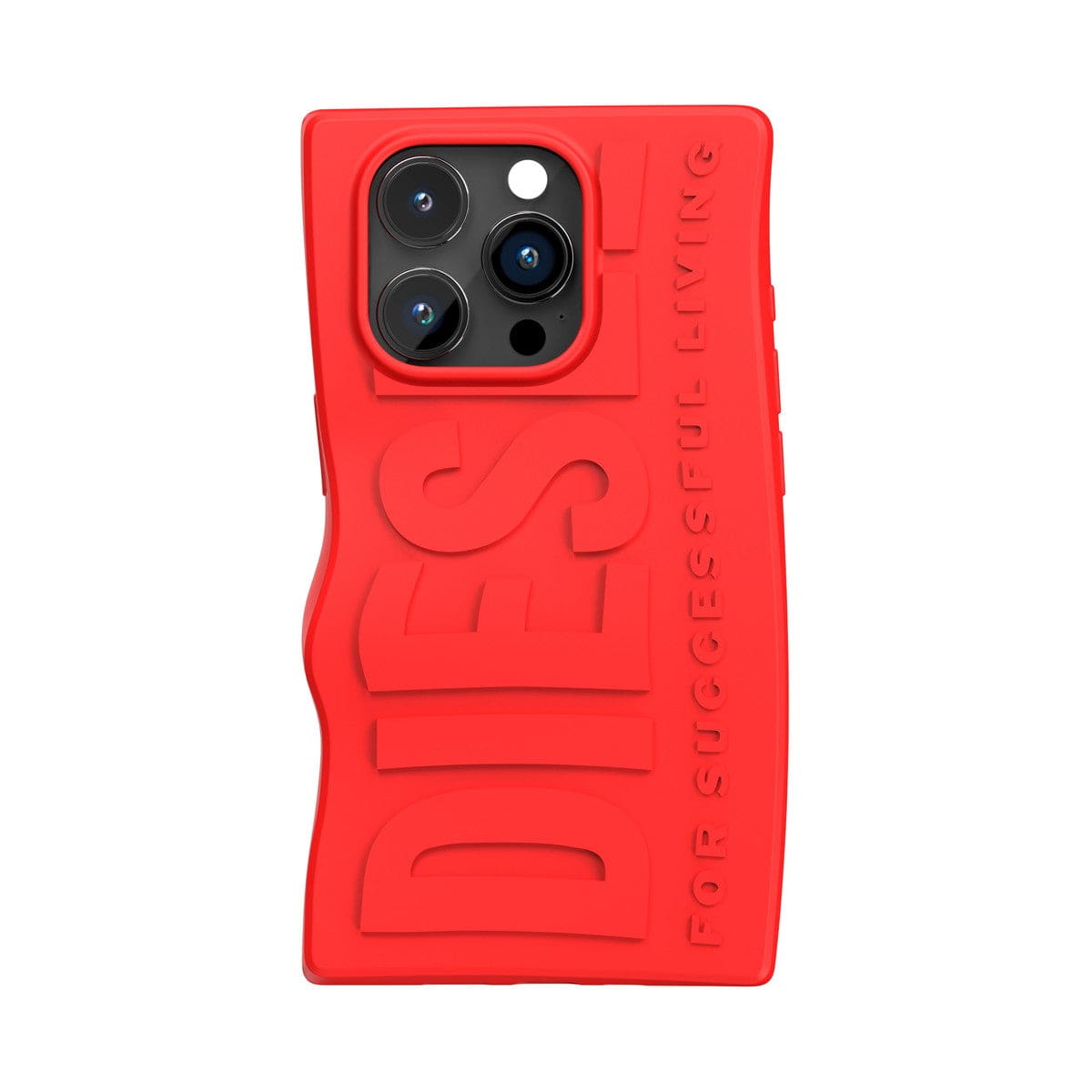 [OUTLET] iPhone 15 Pro スマホケース スマホカバー D By Silicone Red(レッド) 立体ロゴ ソフトシリコン DIESEL[ディーゼル] レッド 54117