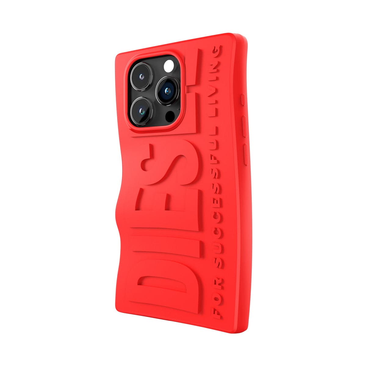 [OUTLET] iPhone 15 Pro スマホケース スマホカバー D By Silicone Red(レッド) 立体ロゴ ソフトシリコン DIESEL[ディーゼル] レッド 54117
