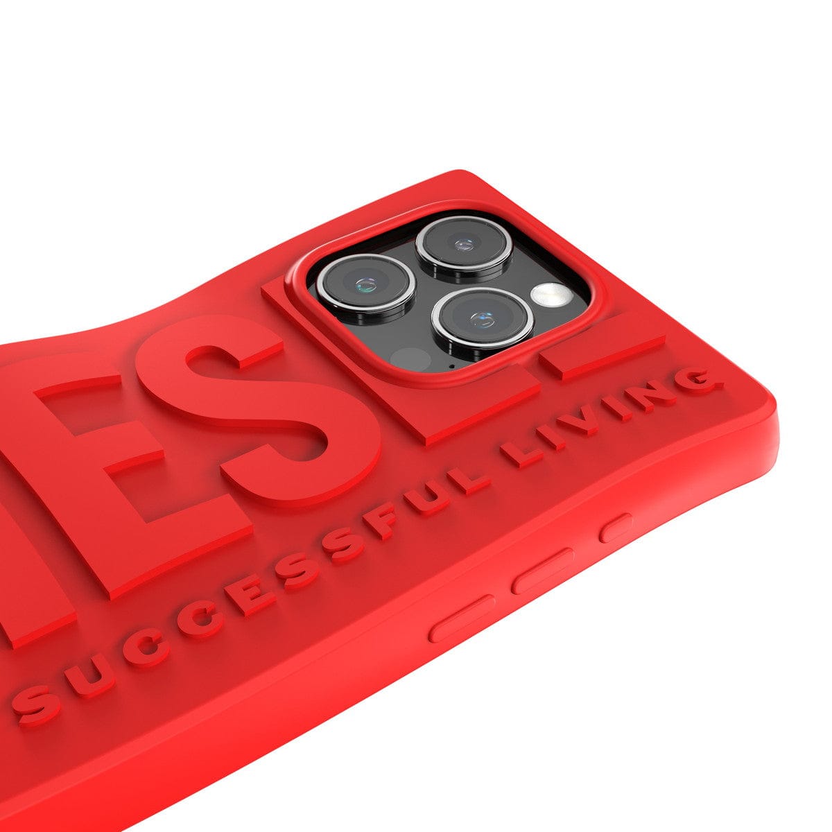 [OUTLET] iPhone 15 Pro スマホケース スマホカバー D By Silicone Red(レッド) 立体ロゴ ソフトシリコン DIESEL[ディーゼル] レッド 54117