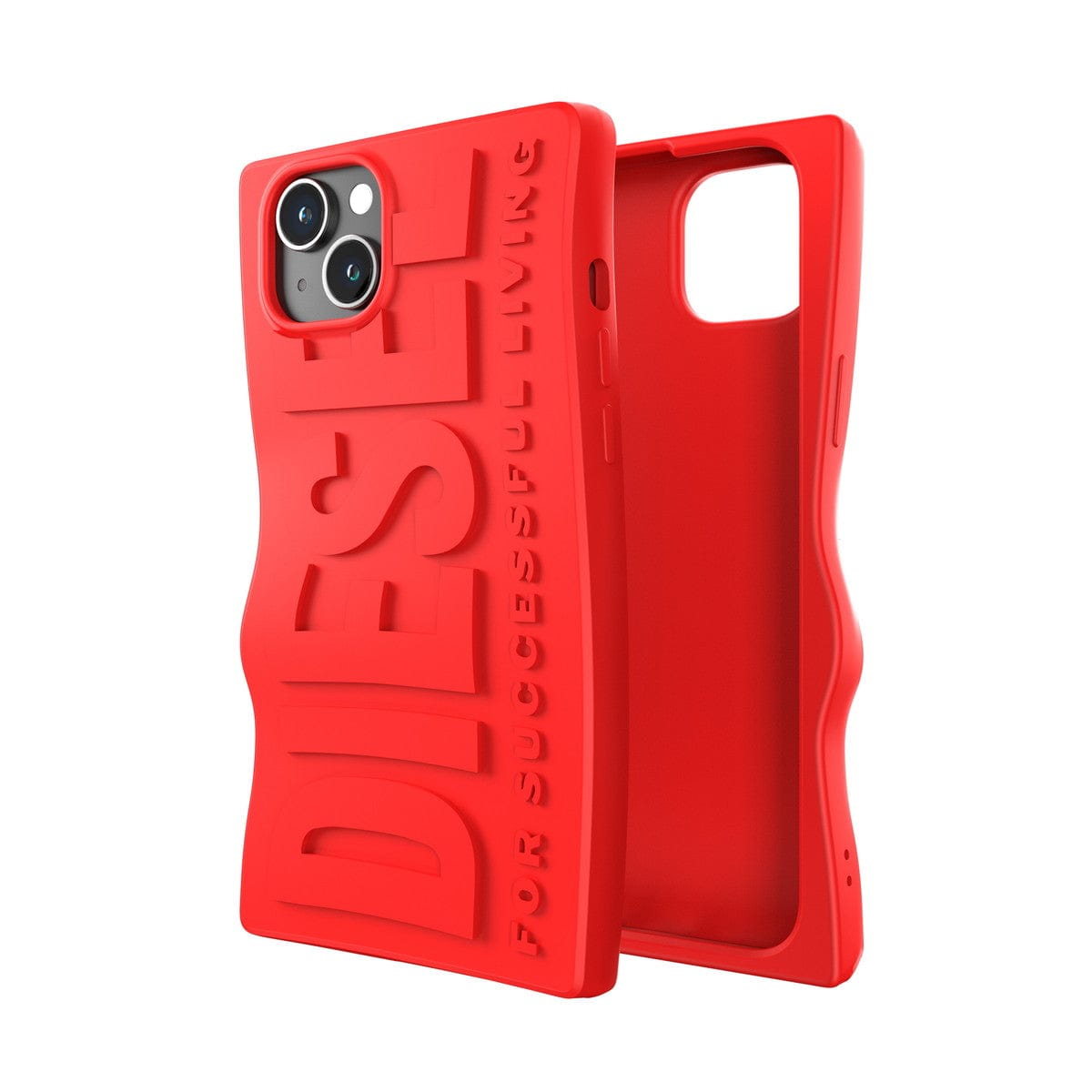 [OUTLET] iPhone 15 Plus スマホケース スマホカバー D By Silicone Red(レッド) 立体ロゴ ソフトシリコン DIESEL[ディーゼル] レッド 54118