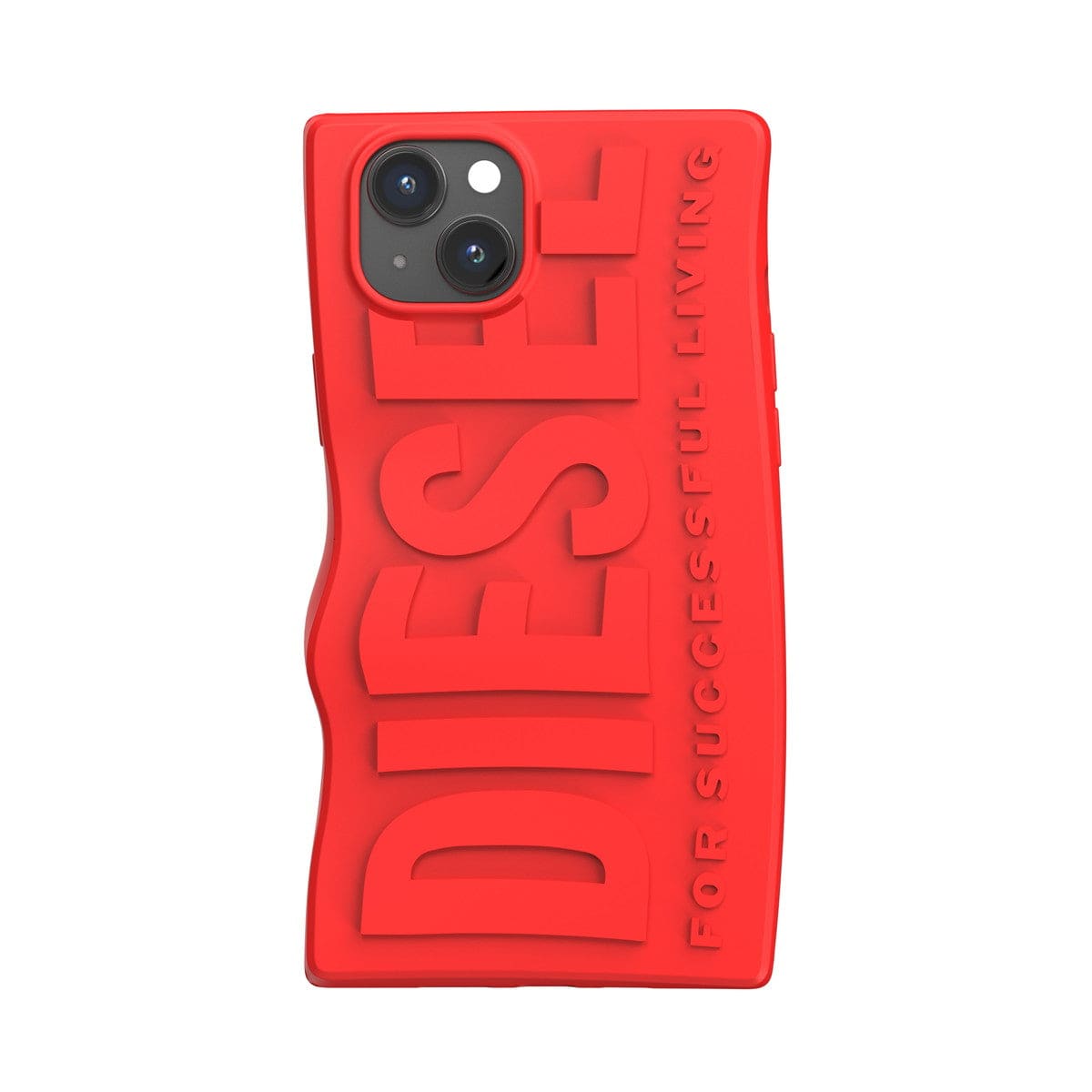 [OUTLET] iPhone 15 Plus スマホケース スマホカバー D By Silicone Red(レッド) 立体ロゴ ソフトシリコン DIESEL[ディーゼル] レッド 54118