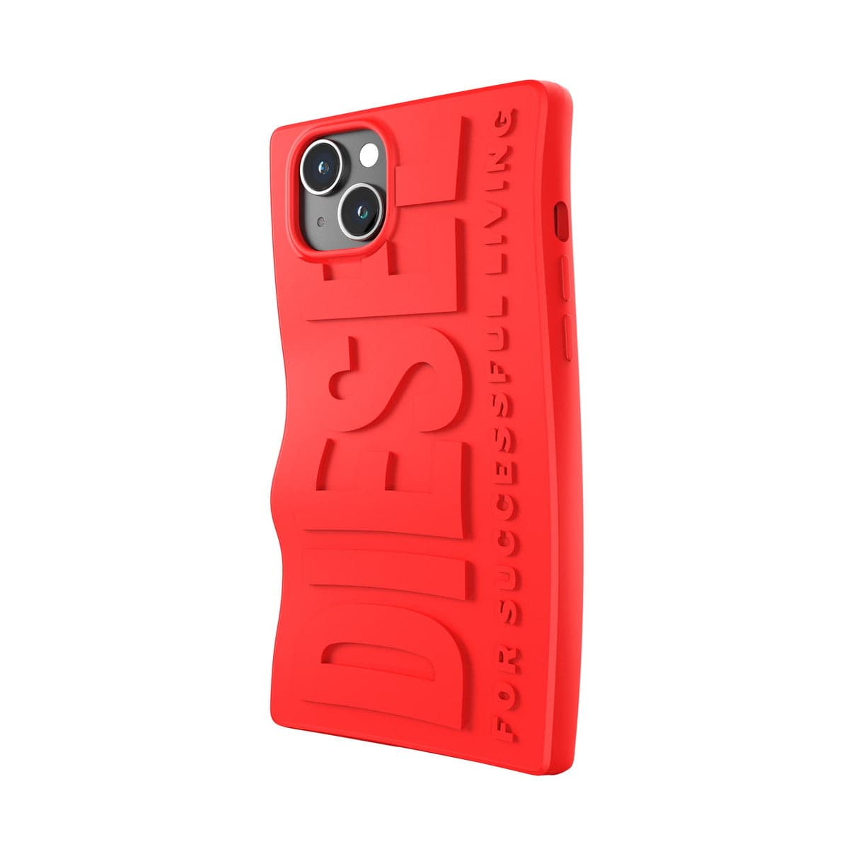 [OUTLET] iPhone 15 Plus スマホケース スマホカバー D By Silicone Red(レッド) 立体ロゴ ソフトシリコン DIESEL[ディーゼル] レッド 54118