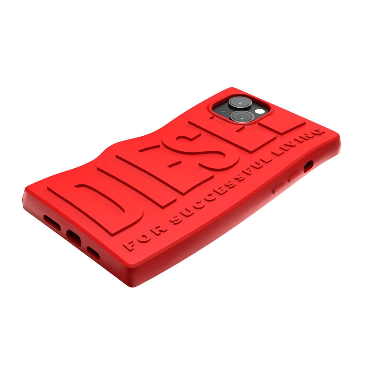[OUTLET] iPhone 15 Plus スマホケース スマホカバー D By Silicone Red(レッド) 立体ロゴ ソフトシリコン DIESEL[ディーゼル] レッド 54118