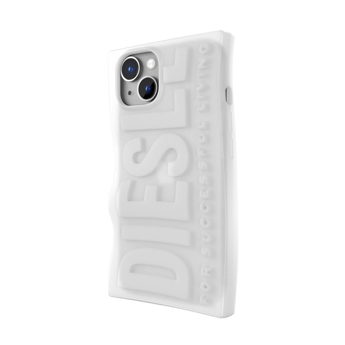 [OUTLET] iPhone 14/ iPhone 13 スマホケース スマホカバー D By Silicone White(ホワイト) 立体ロゴ ソフトシリコン DIESEL[ディーゼル] ホワイト 54122