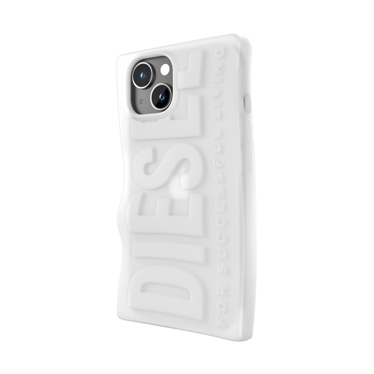[OUTLET] iPhone 15 スマホケース スマホカバー D By Silicone White(ホワイト) 立体ロゴ ソフトシリコン DIESEL[ディーゼル] ホワイト 54123