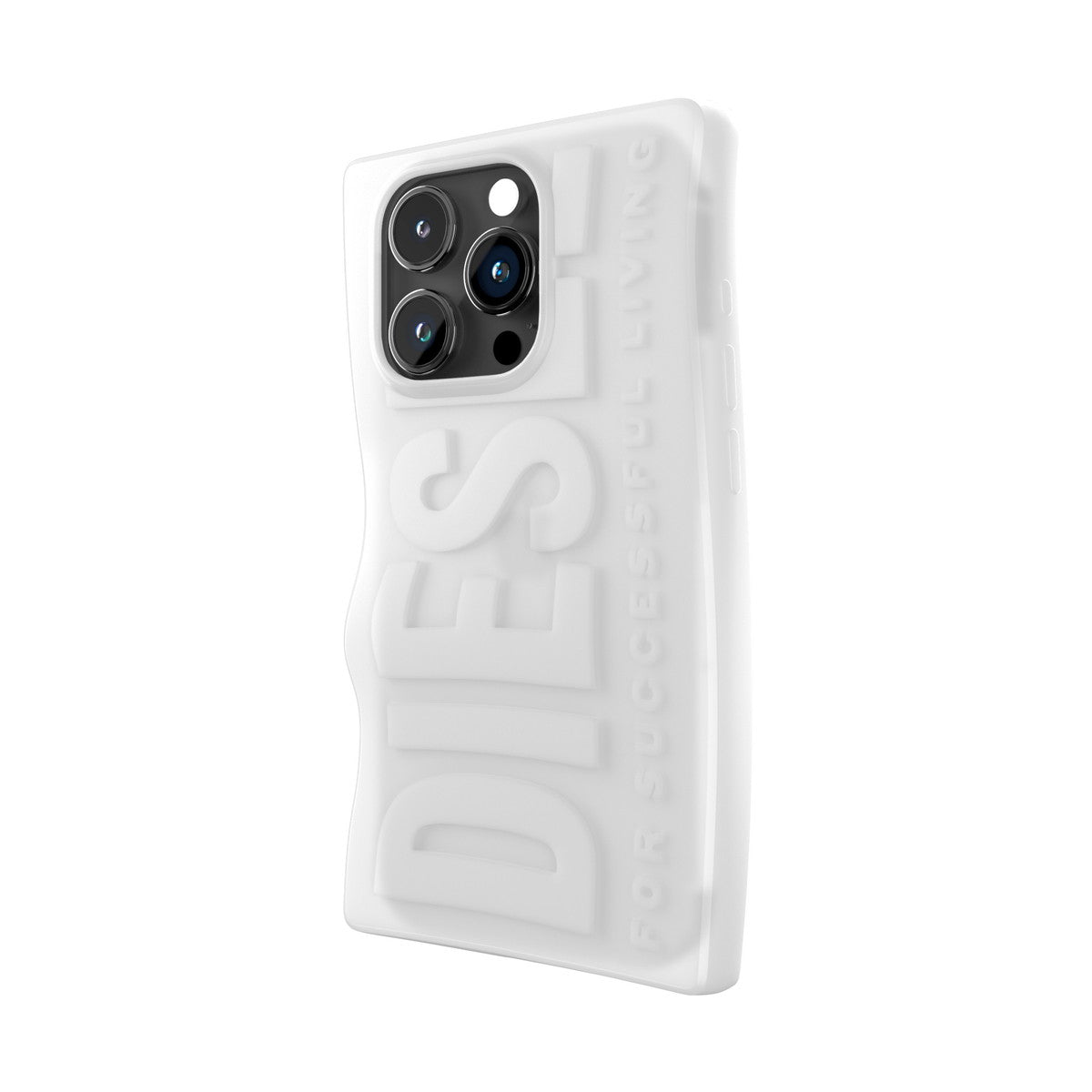 [OUTLET] iPhone 15 Pro スマホケース スマホカバー D By Silicone White(ホワイト) 立体ロゴ ソフトシリコン DIESEL[ディーゼル] ホワイト 54124