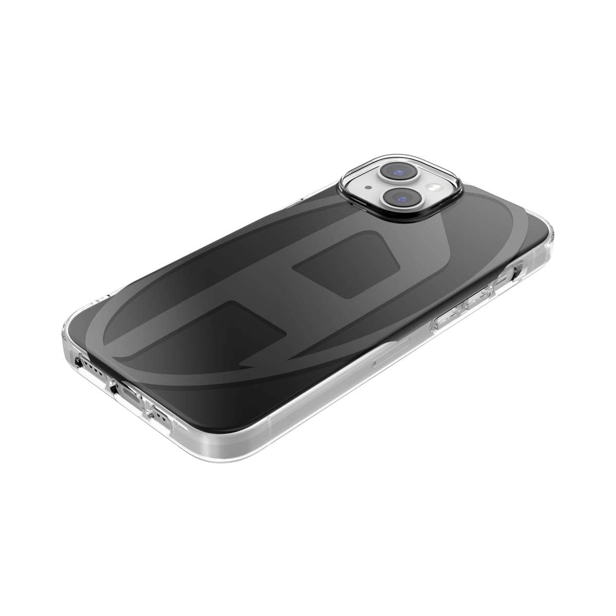 iPhone 14/ iPhone 13 スマホケース スマホカバー Oval D metallic(メタリック) Black(ブラック) DIESEL[ディーゼル] ブラック 60038