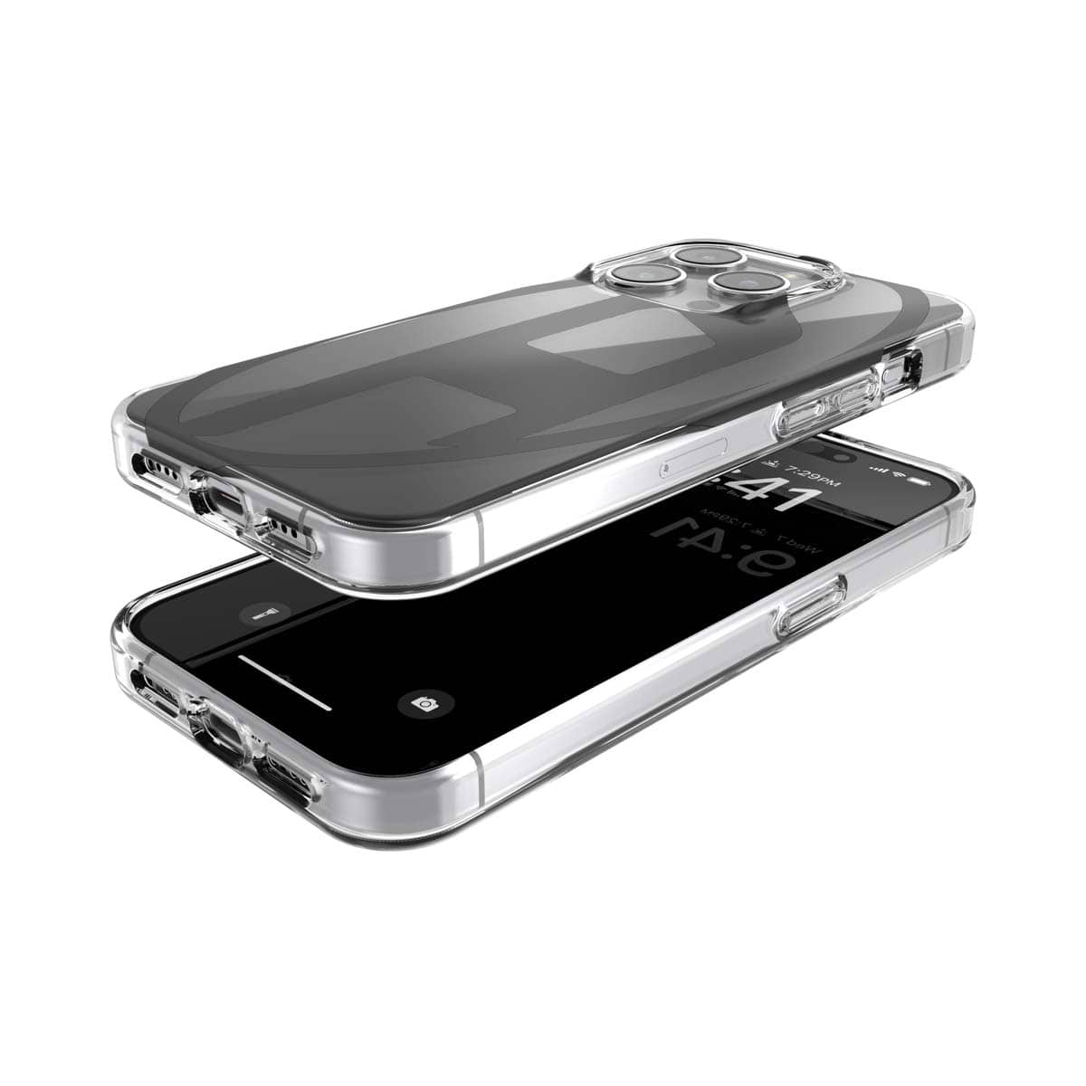 iPhone 15 Pro スマホケース スマホカバー Oval D Black(ブラック) DIESEL[ディーゼル] ブラック 60040