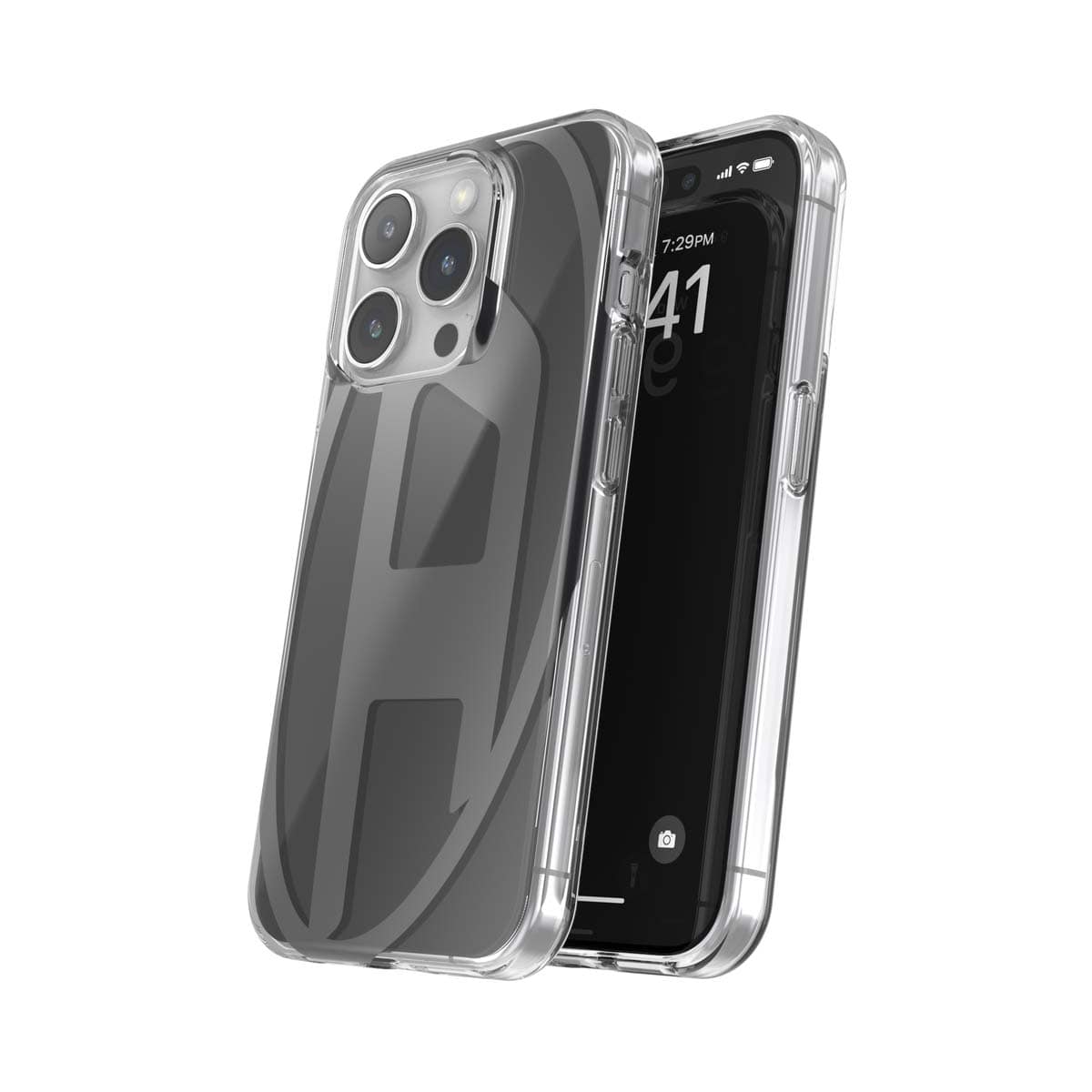 iPhone 15 Pro スマホケース スマホカバー Oval D Black(ブラック) DIESEL[ディーゼル] ブラック 60040