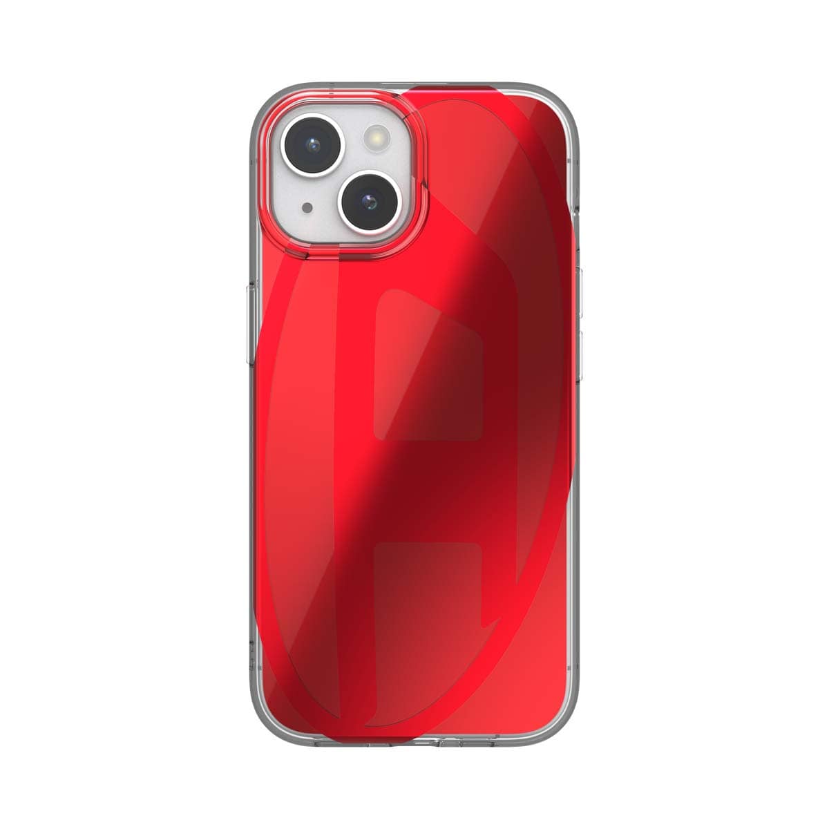 iPhone 15 case スマホケース スマホカバー ミラーデザインデザイン メタリック Oval D Red(レッド) DIESEL[ディーゼル] (60043) レッド