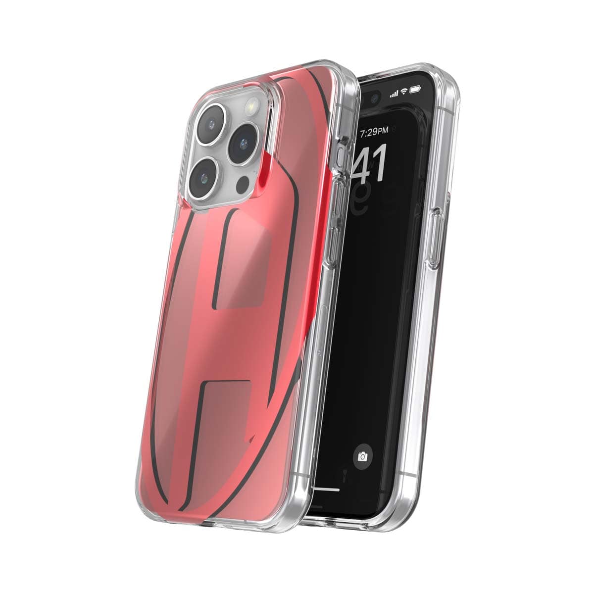 iPhone 15 Pro スマホケース スマホカバー Oval D Red(レッド) DIESEL[ディーゼル] レッド 60044