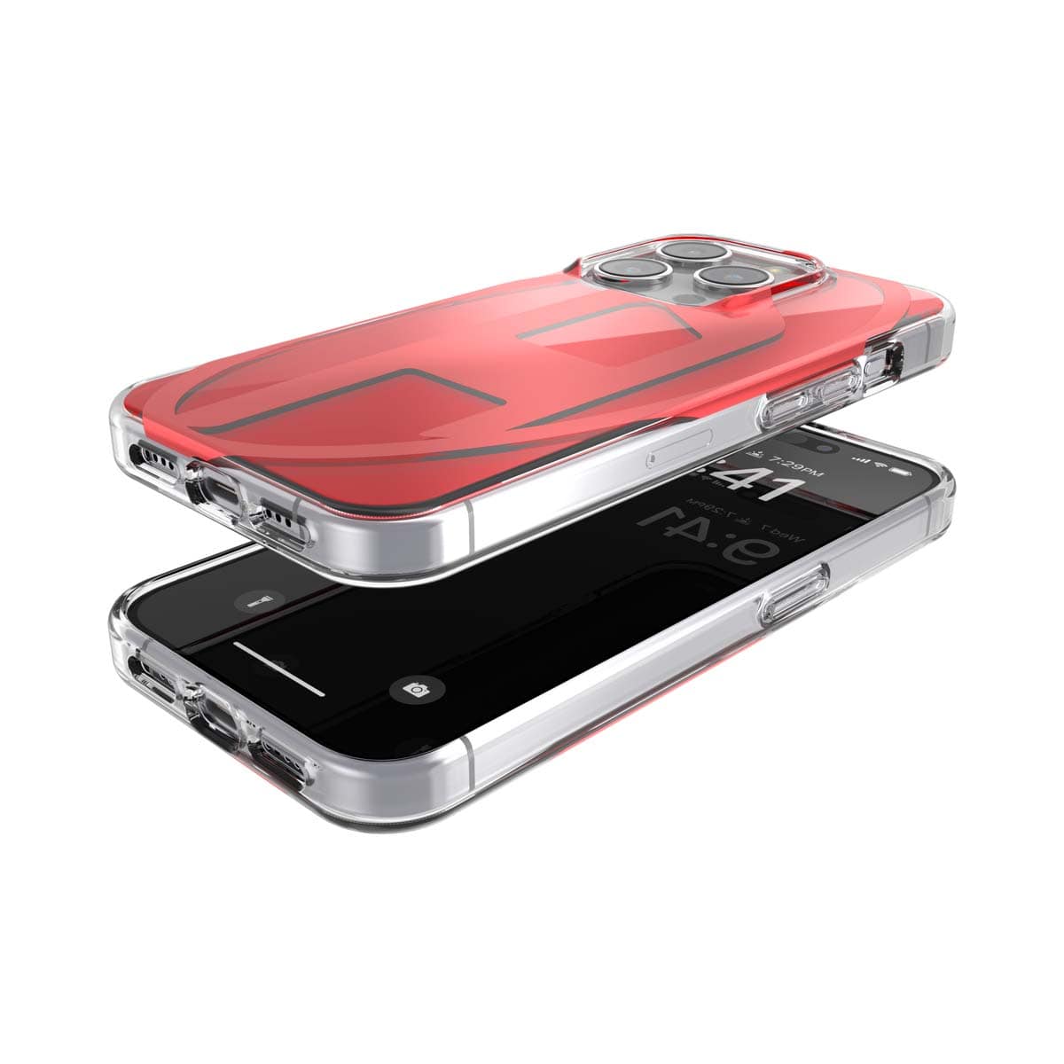 iPhone 15 Pro スマホケース スマホカバー Oval D Red(レッド) DIESEL[ディーゼル] レッド 60044