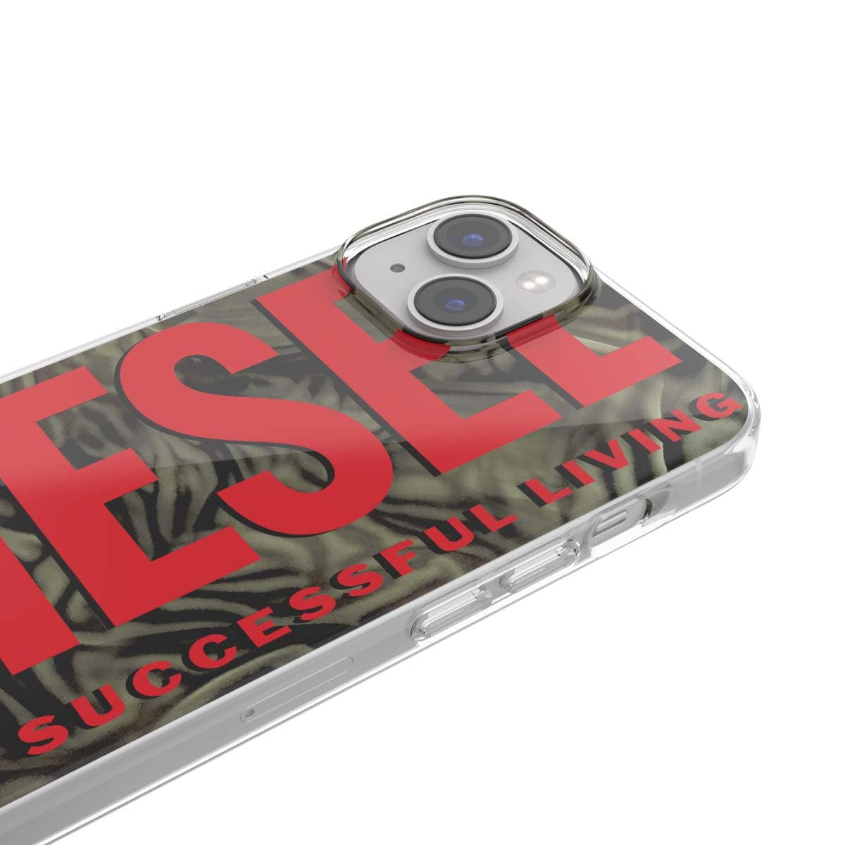 [OUTLET] iPhone 14/ iPhone 13 スマホケース スマホカバー Biscotto Camo Green/Red(グリーン/レッド) 迷彩柄 カモフラ ロゴ DIESEL[ディーゼル] グリーン 60046
