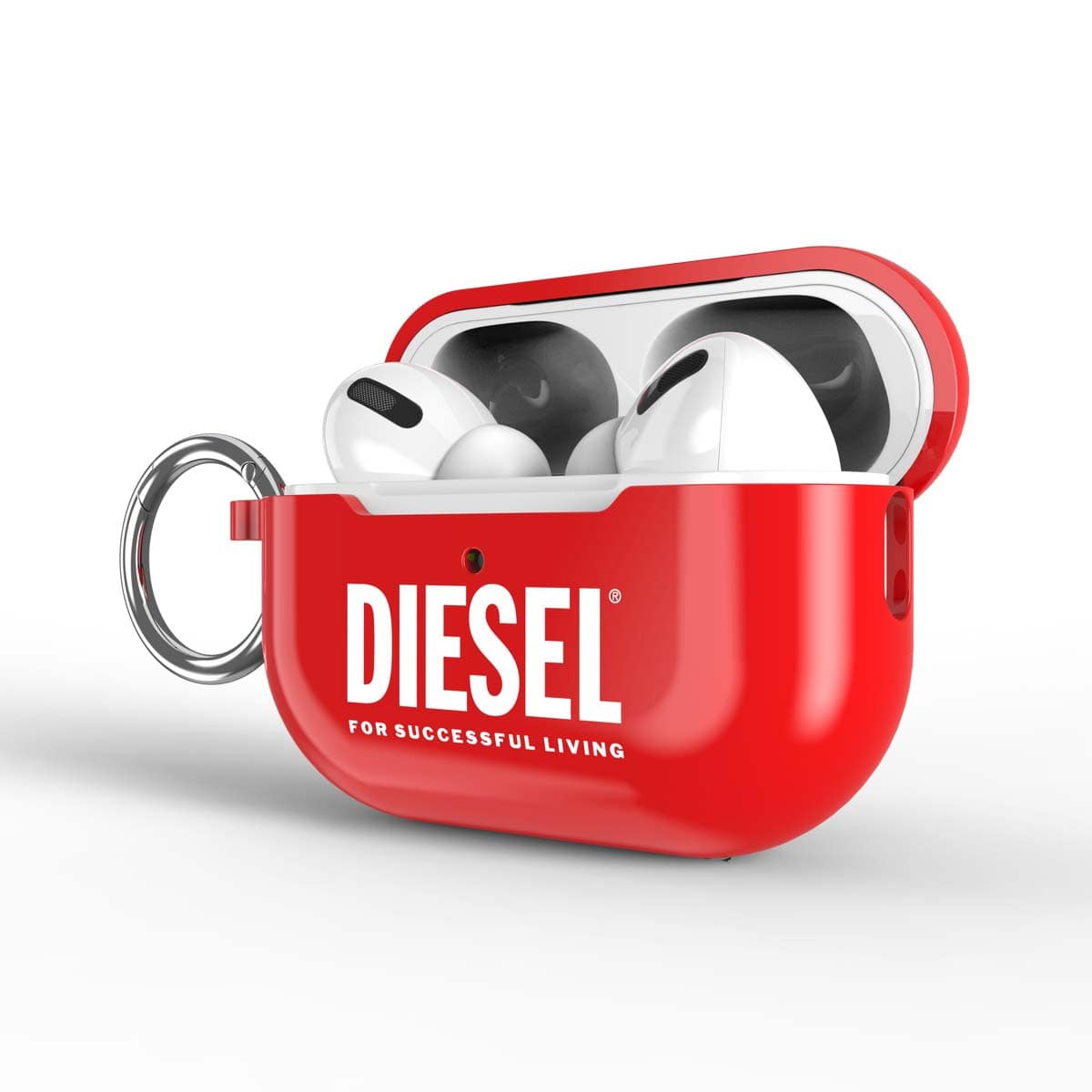 AirPods Pro ケース カバー クリップリング付 Biscotto Red(レッド) DIESEL[ディーゼル] レッド 60066