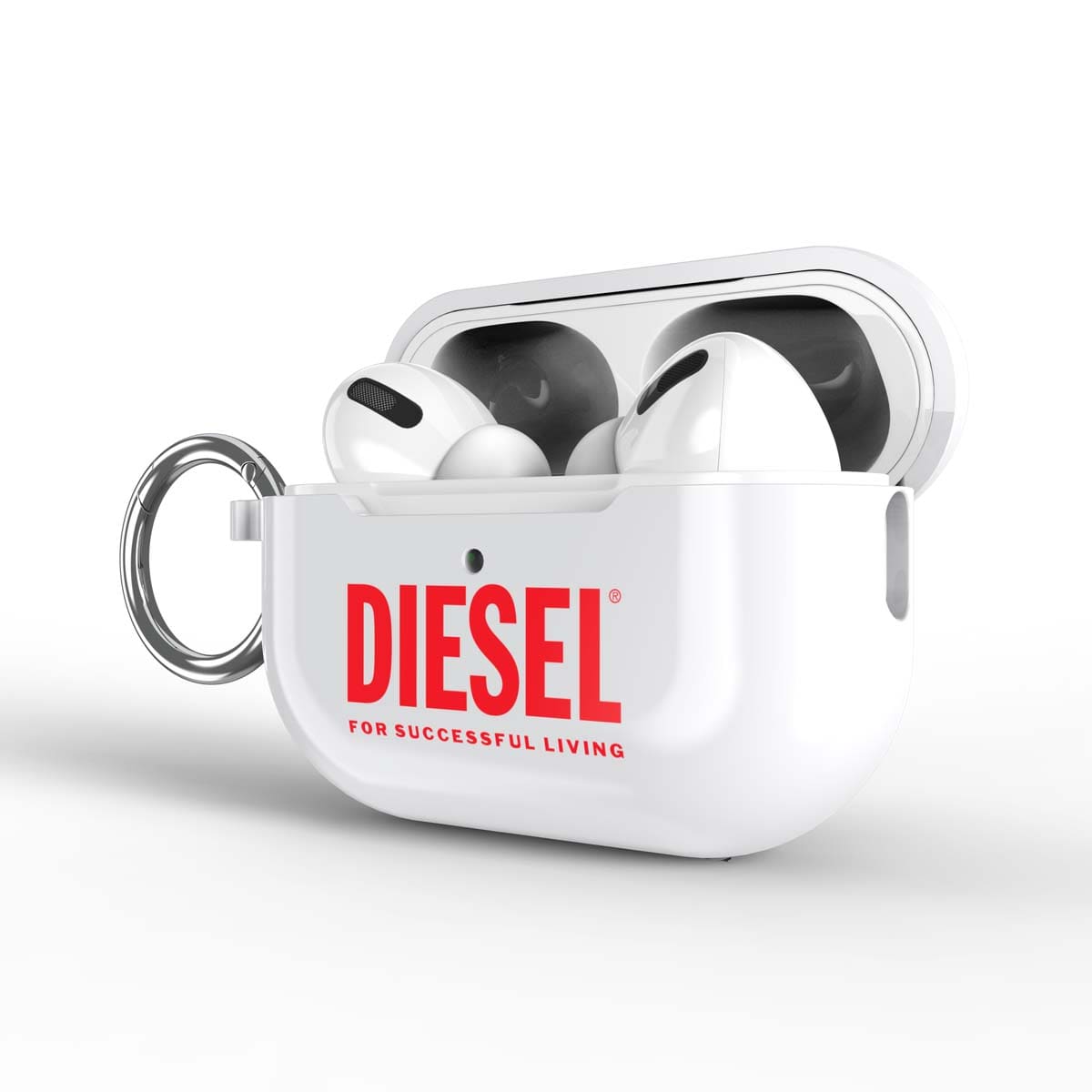AirPods Pro ケース Biscotto エアーポッズプロ ケース カバー クリップリング付 White(ホワイト) DIESEL[ディーゼル] ホワイト 60067