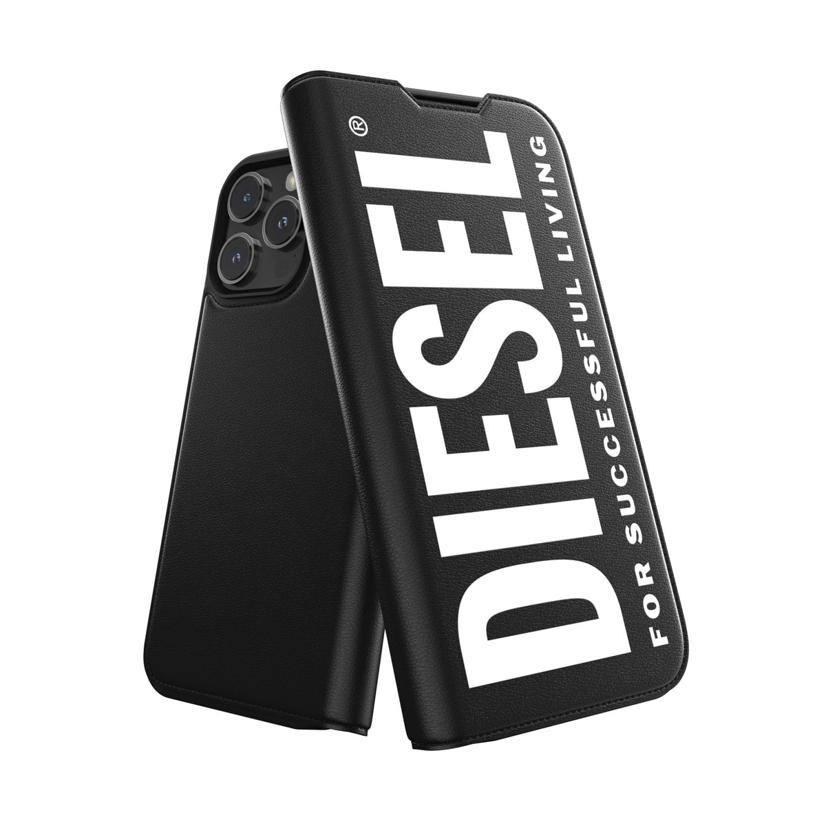 iPhone 16 Pro Max スマホケース スマホカバー 手帳型 ポケット/カードスリット搭載 MagSafe対応 Booklet Black(ブラック) DIESEL[ディーゼル] ブラック 60134