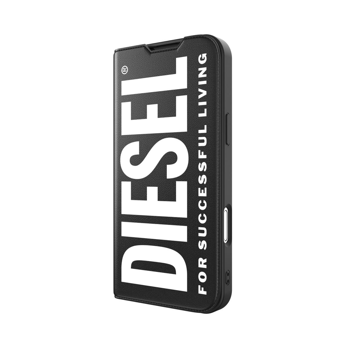 iPhone 16 Pro Max スマホケース スマホカバー 手帳型 ポケット/カードスリット搭載 MagSafe対応 Booklet Black(ブラック) DIESEL[ディーゼル] ブラック 60134