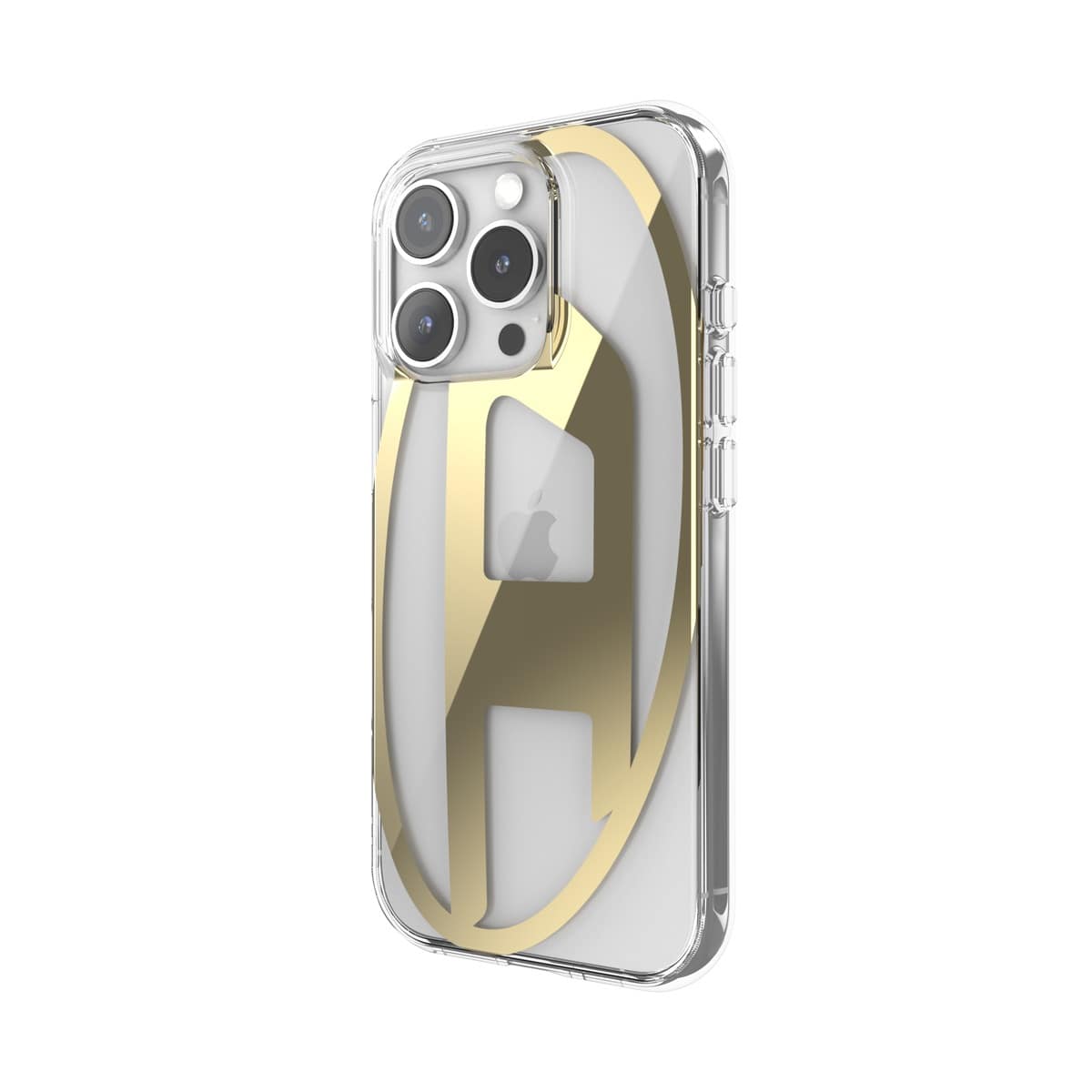iPhone 16 Pro スマホケース スマホカバー Oval D Mirror Clear/Gold(クリア/ゴールド) DIESEL[ディーゼル] クリア/ゴールド 60136