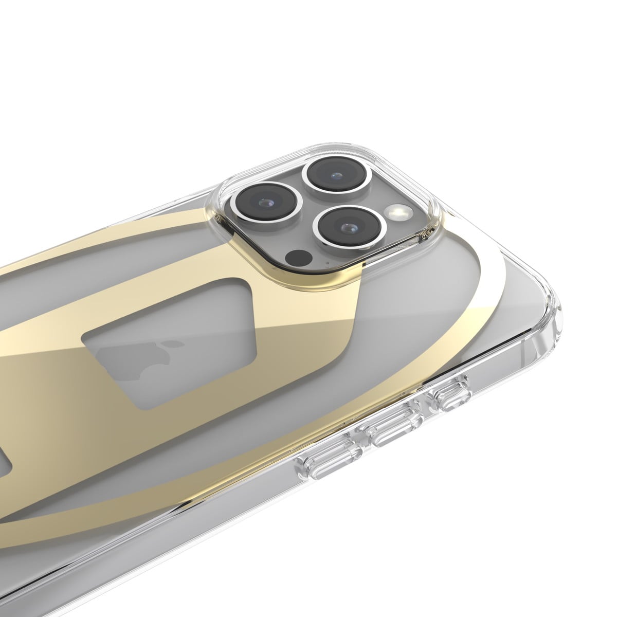 iPhone 16 Pro Max スマホケース スマホカバー ミラー メタリック Oval D Mirror Clear/Gold(クリア/ゴールド) DIESEL[ディーゼル] クリア/ゴールド 60138