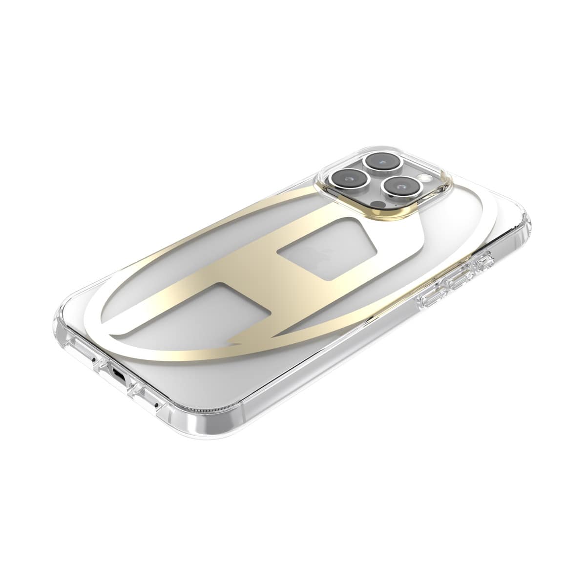iPhone 16 Pro Max スマホケース スマホカバー ミラー メタリック Oval D Mirror Clear/Gold(クリア/ゴールド) DIESEL[ディーゼル] クリア/ゴールド 60138