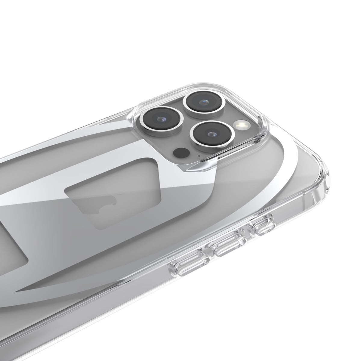 iPhone 16 Pro スマホケース スマホカバー Oval D Mirror(ミラー) Clear/Silver(クリア/シルバー) DIESEL[ディーゼル] クリア/シルバー 60140