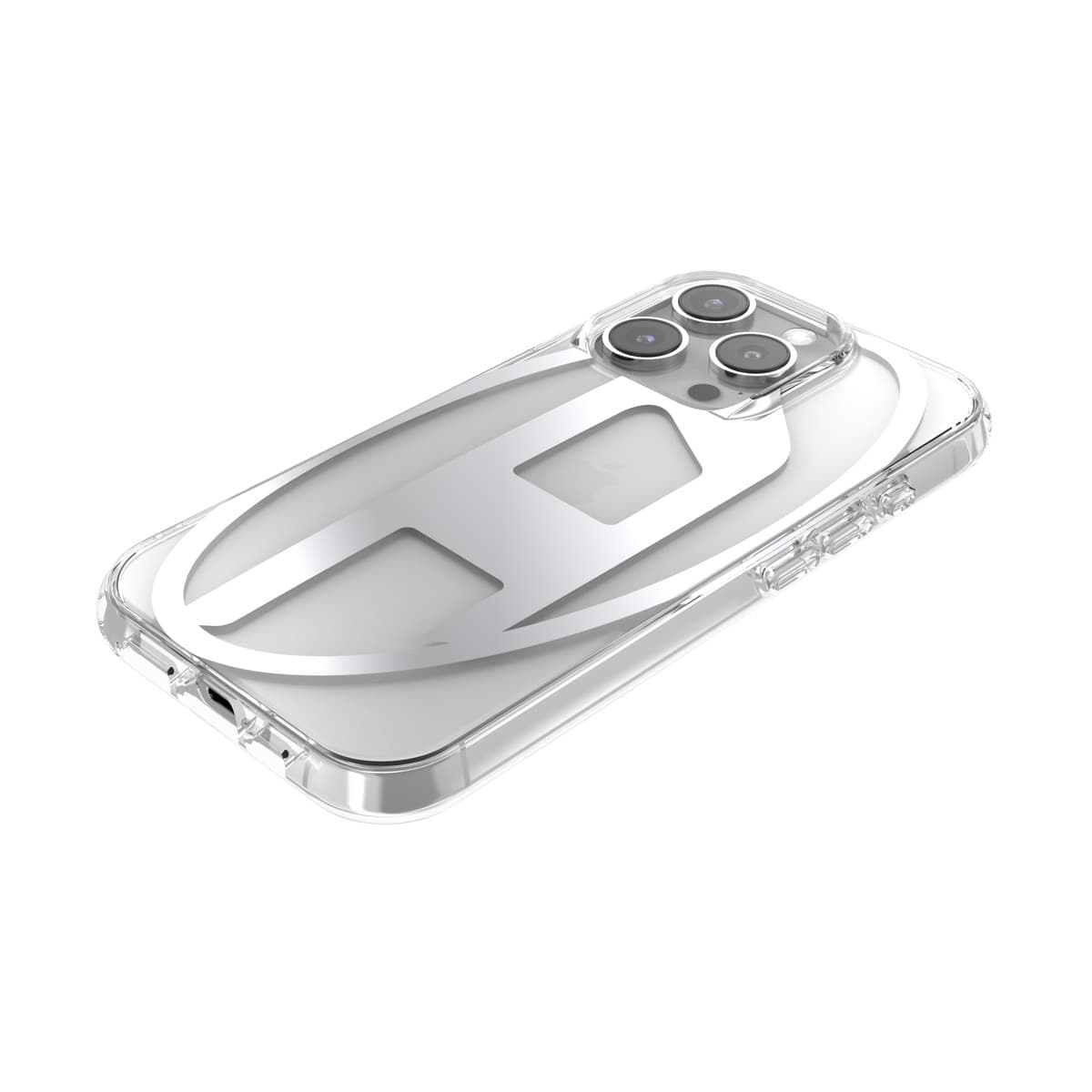 iPhone 16 Pro スマホケース スマホカバー Oval D Mirror(ミラー) Clear/Silver(クリア/シルバー) DIESEL[ディーゼル] クリア/シルバー 60140