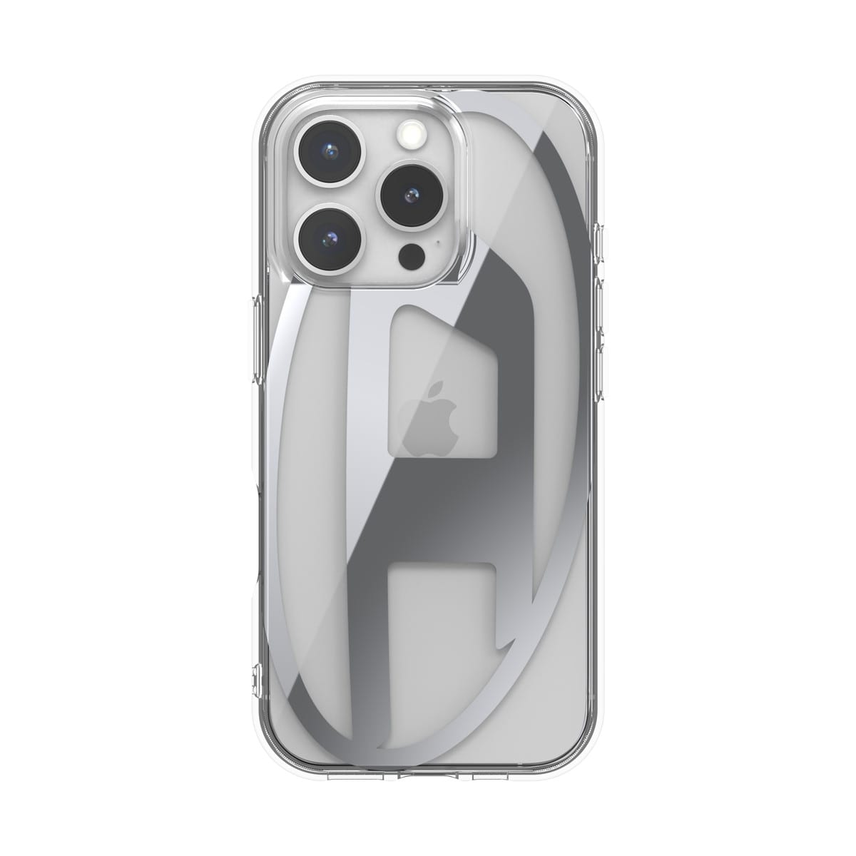 iPhone 16 Pro スマホケース スマホカバー Oval D Mirror(ミラー) Clear/Silver(クリア/シルバー) DIESEL[ディーゼル] クリア/シルバー 60140