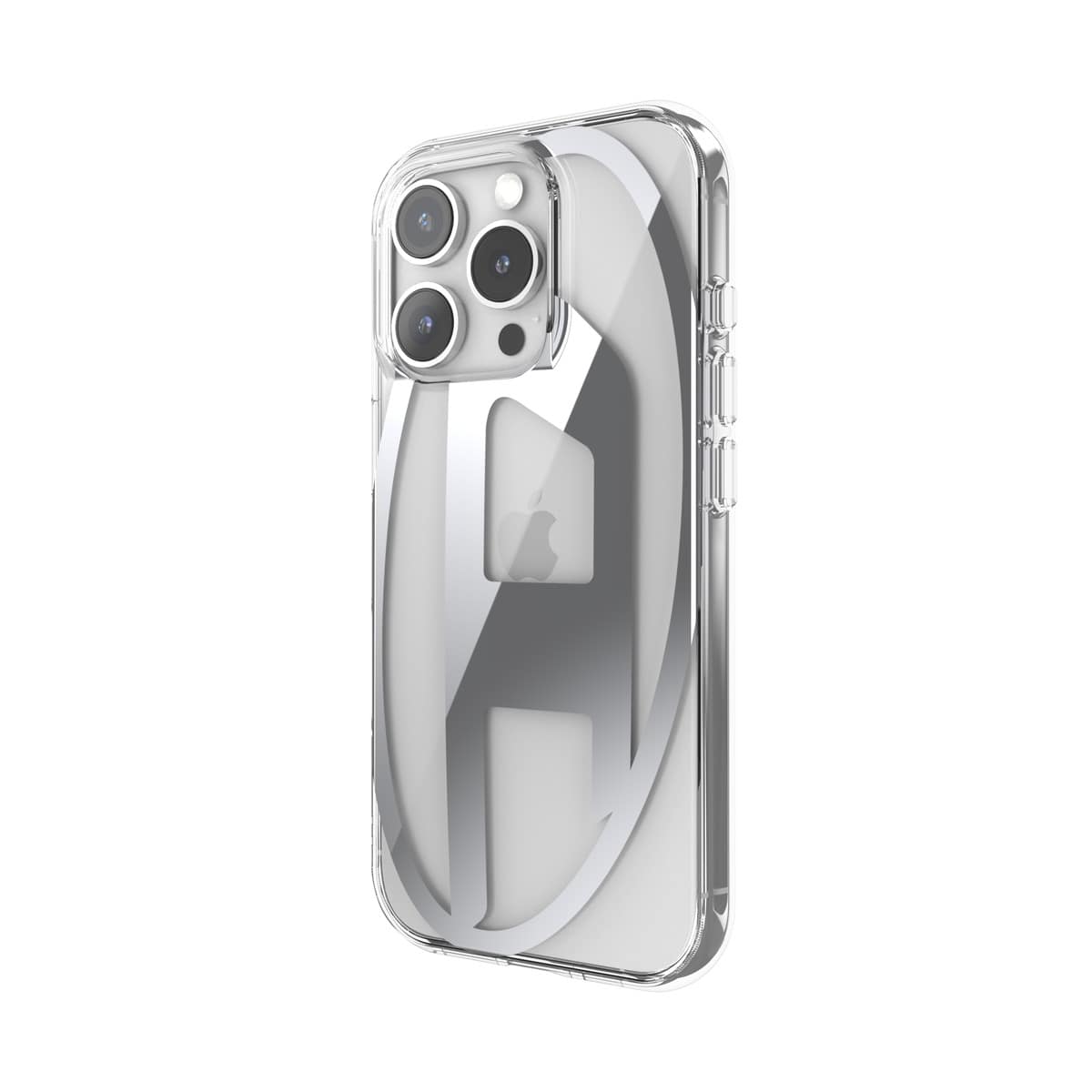 iPhone 16 Pro スマホケース スマホカバー Oval D Mirror(ミラー) Clear/Silver(クリア/シルバー) DIESEL[ディーゼル] クリア/シルバー 60140