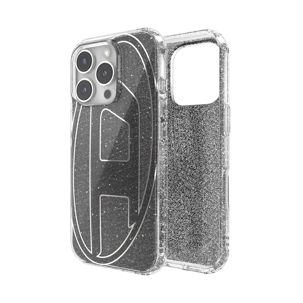 iPhone 16 Pro スマホケース スマホカバー リッター Oval D Glitter Black(ブラック) DIESEL[ディーゼル] ブラック 60148