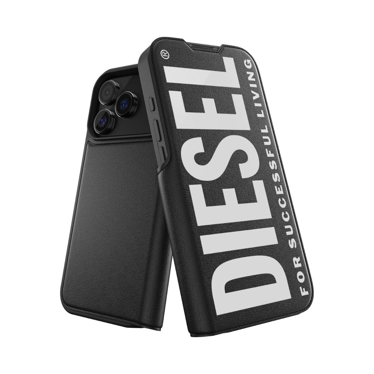 iPhone 17 Pro Max スマホケース スマホカバー Booklet MagSafe対応 手帳型 Black(ブラック) DIESEL[ディーゼル] ブラック 60402