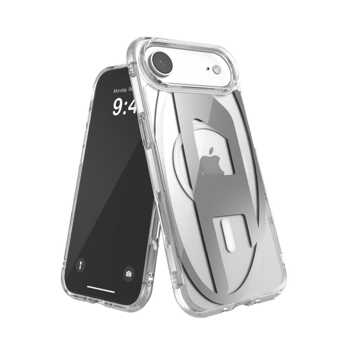 iPhone Air スマホケース スマホカバー Magsafe対応 ミラー Oval D Metallic Clear/Silver(クリア/シルバー) DIESEL[ディーゼル] クリアシルバー 60412