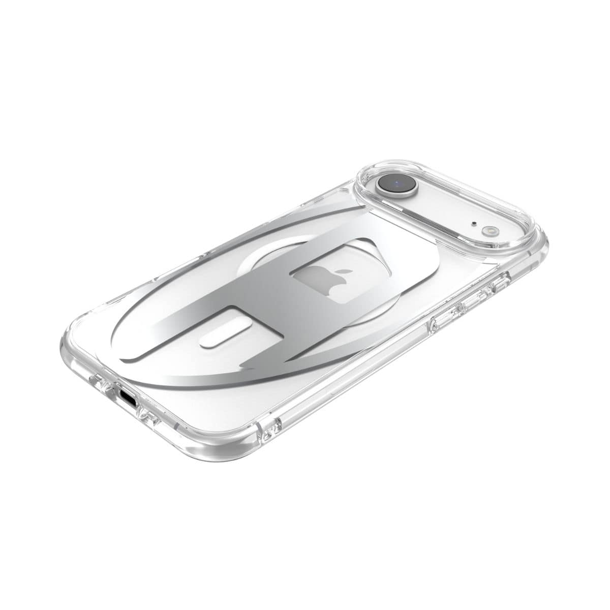 iPhone Air スマホケース スマホカバー Magsafe対応 ミラー Oval D Metallic Clear/Silver(クリア/シルバー) DIESEL[ディーゼル] クリアシルバー 60412
