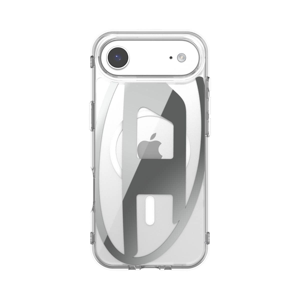 iPhone Air スマホケース スマホカバー Magsafe対応 ミラー Oval D Metallic Clear/Silver(クリア/シルバー) DIESEL[ディーゼル] クリアシルバー 60412