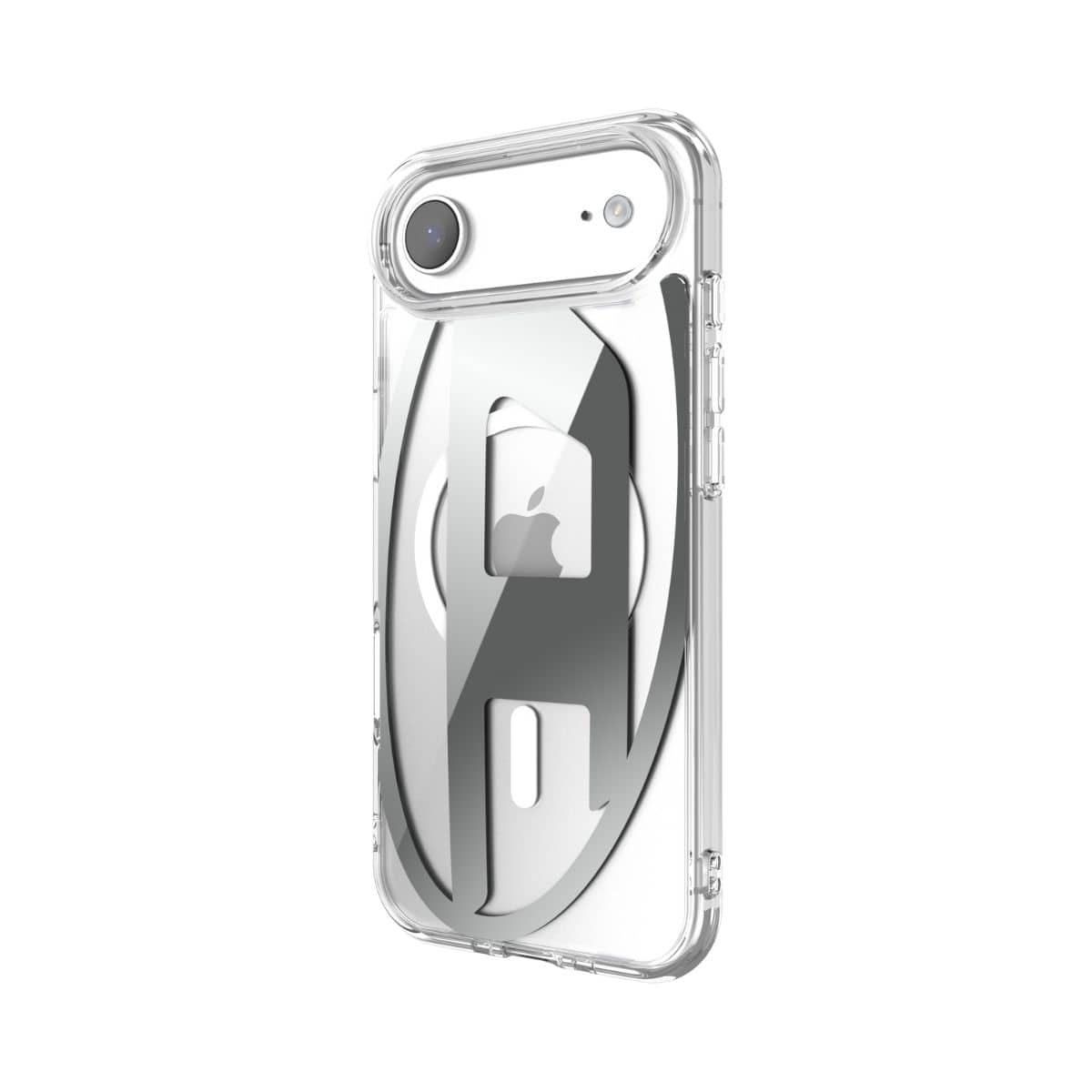 iPhone Air スマホケース スマホカバー Magsafe対応 ミラー Oval D Metallic Clear/Silver(クリア/シルバー) DIESEL[ディーゼル] クリアシルバー 60412