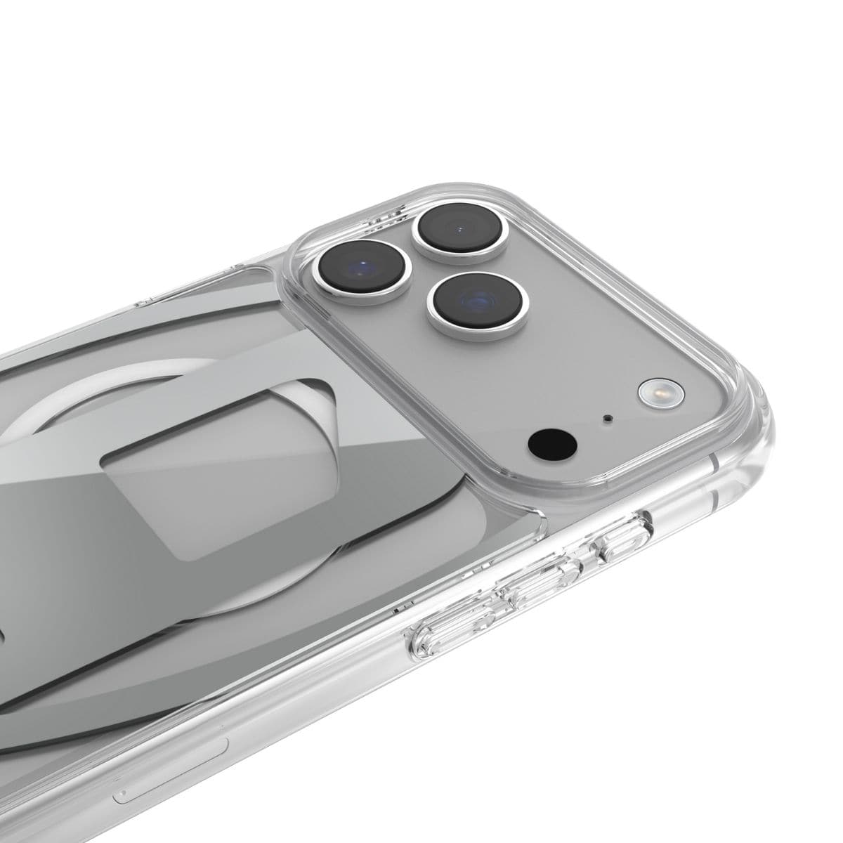 iPhone 17 Pro Max スマホケース スマホカバー Magsafe対応 ミラー Oval D Metallic Clear/Silver(クリア/シルバー) DIESEL[ディーゼル] クリアシルバー 60414