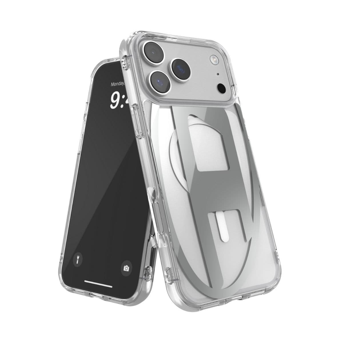 iPhone 17 Pro Max スマホケース スマホカバー Magsafe対応 ミラー Oval D Metallic Clear/Silver(クリア/シルバー) DIESEL[ディーゼル] クリアシルバー 60414