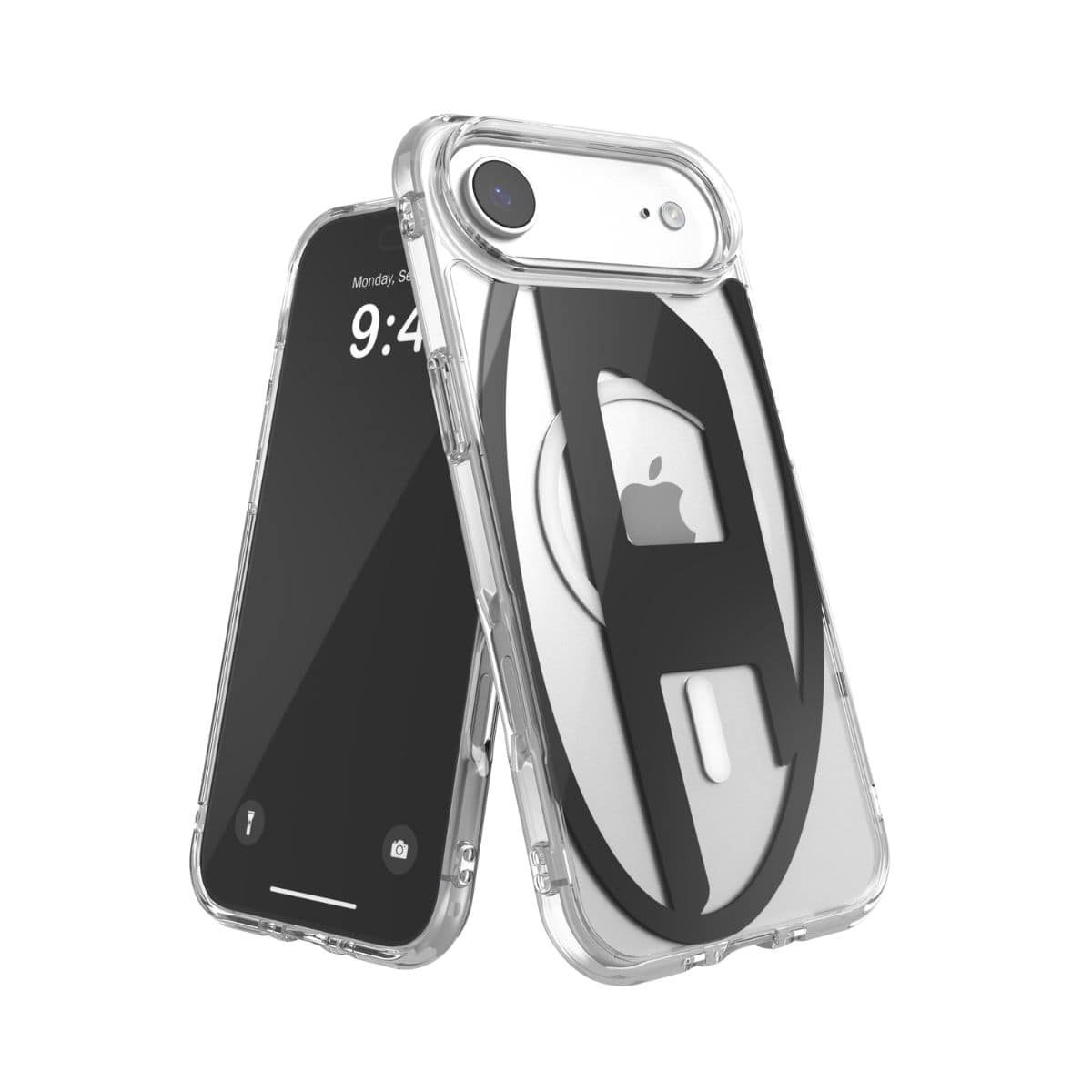 iPhone Air スマホケース スマホカバー Magsafe対応 ミラー Oval D Metallic Clear/Black(クリア/ブラック) DIESEL[ディーゼル] クリアブラック 60416