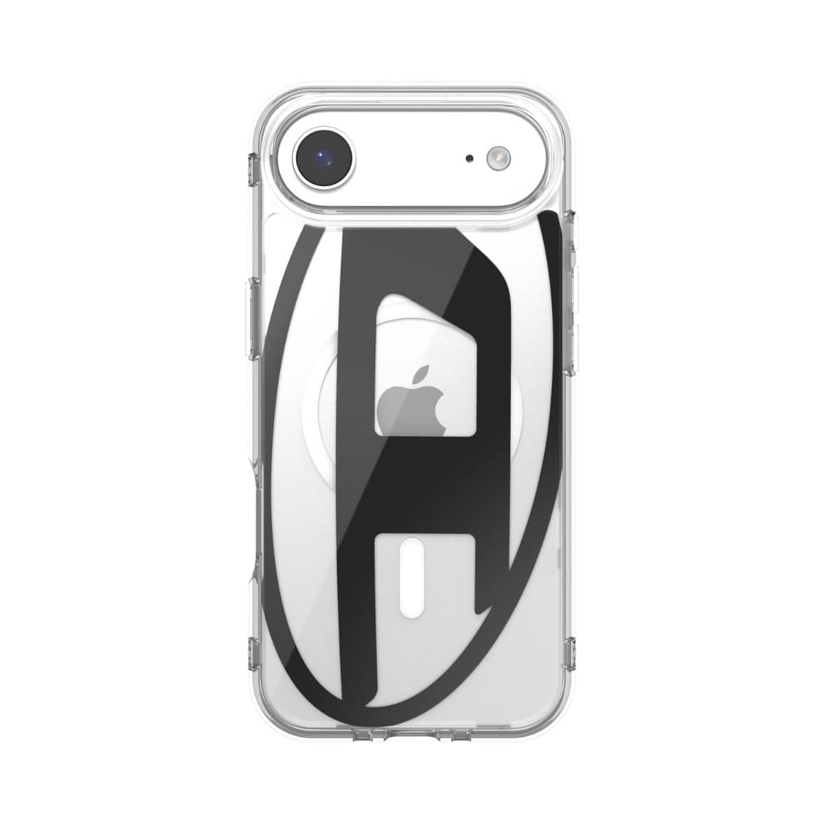 iPhone Air スマホケース スマホカバー Magsafe対応 ミラー Oval D Metallic Clear/Black(クリア/ブラック) DIESEL[ディーゼル] クリアブラック 60416