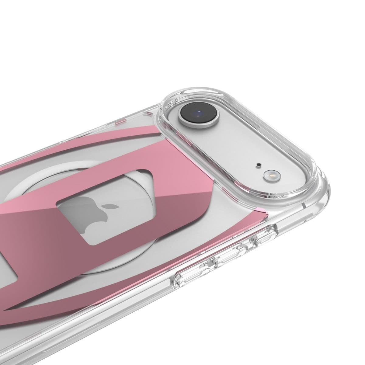 iPhone Air スマホケース スマホカバー Magsafe対応 ミラー Clear/Pink(クリア/ピンク) Oval D Metallic(メタリック) DIESEL[ディーゼル] クリア/ピンク 60420
