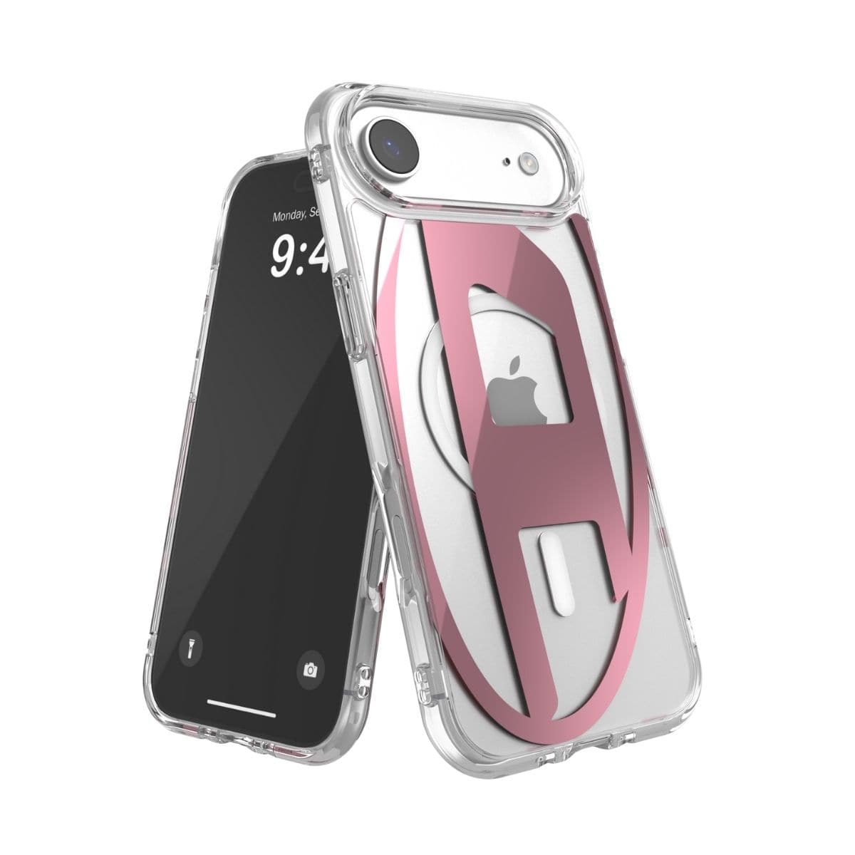iPhone Air スマホケース スマホカバー Magsafe対応 ミラー Clear/Pink(クリア/ピンク) Oval D Metallic(メタリック) DIESEL[ディーゼル] クリア/ピンク 60420