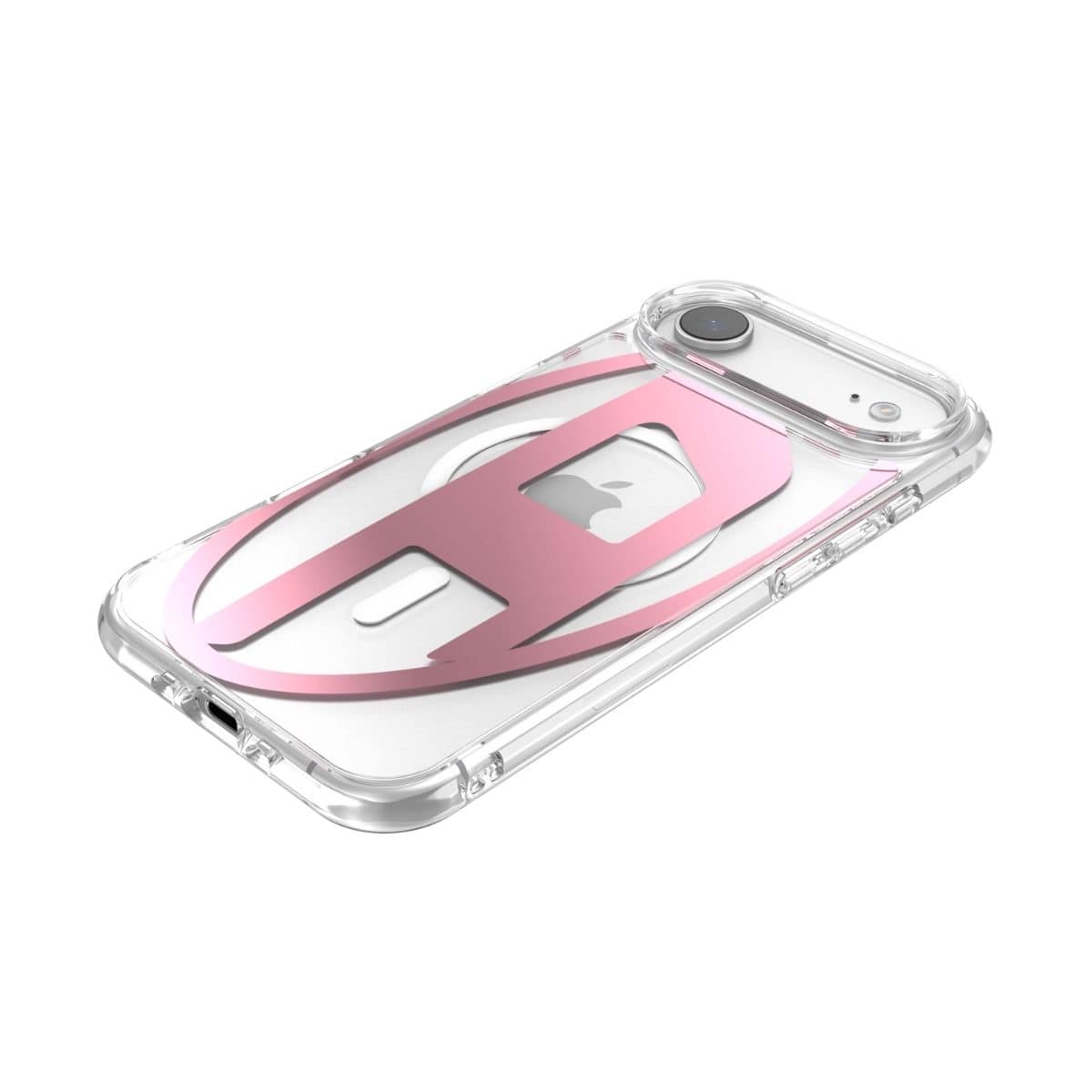 iPhone Air スマホケース スマホカバー Magsafe対応 ミラー Clear/Pink(クリア/ピンク) Oval D Metallic(メタリック) DIESEL[ディーゼル] クリア/ピンク 60420