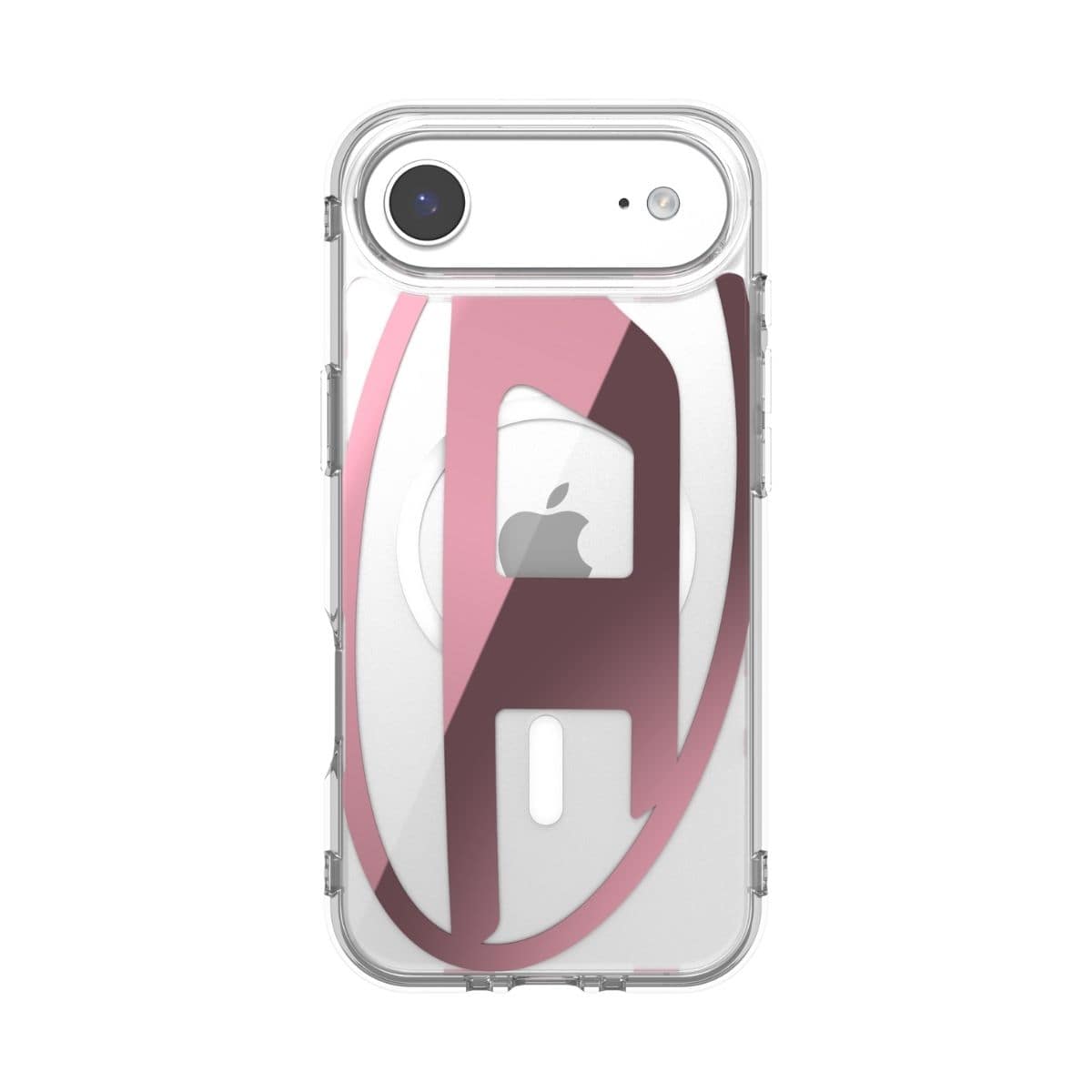 iPhone Air スマホケース スマホカバー Magsafe対応 ミラー Clear/Pink(クリア/ピンク) Oval D Metallic(メタリック) DIESEL[ディーゼル] クリア/ピンク 60420