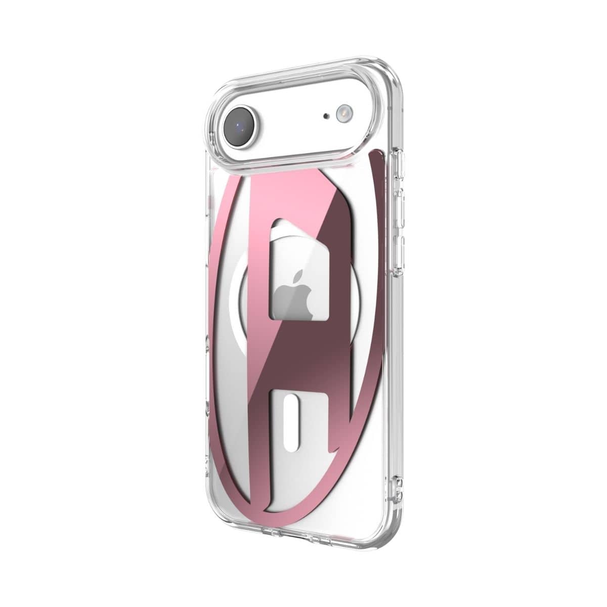 iPhone Air スマホケース スマホカバー Magsafe対応 ミラー Clear/Pink(クリア/ピンク) Oval D Metallic(メタリック) DIESEL[ディーゼル] クリア/ピンク 60420
