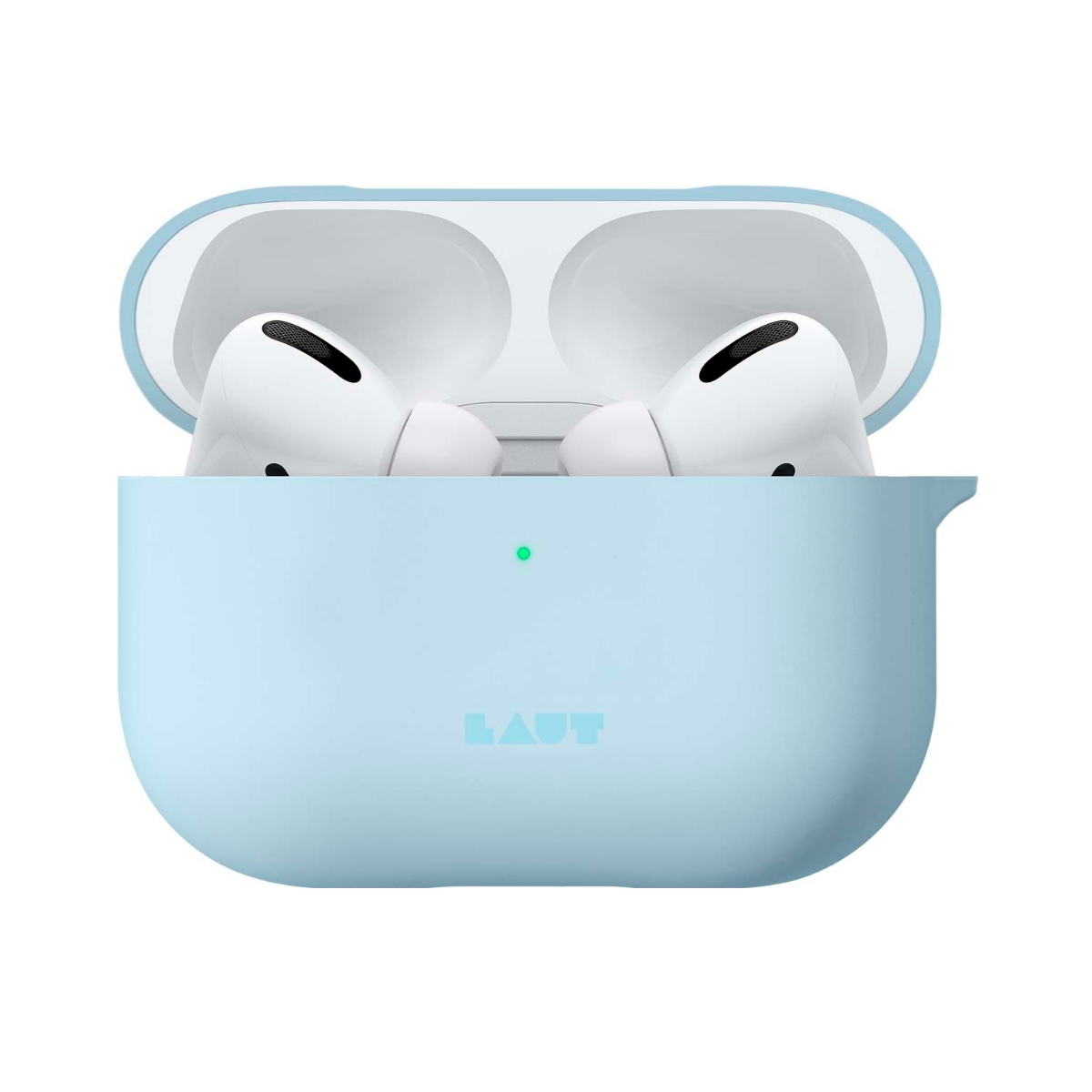 [OUTLET] AirPods Pro ケース カバー シリコン素材 ベビーブルー 水色 LAUT[ラウト]HUEX ASTELS[ヒューエックス パステル] ベビーブルー