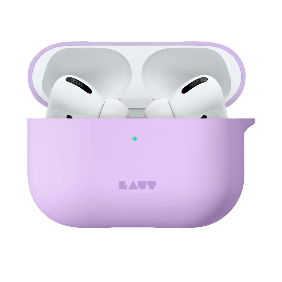 [OUTLET] AirPods Pro ケース カバー シリコン素材 バイオレット ラベンダー LAUT[ラウト]HUEX ASTELS[ヒューエックス パステル] バイオレット