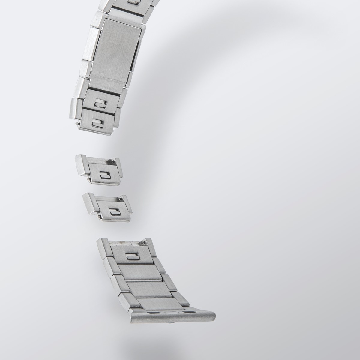 Apple Watch スマートウォッチ バンド (49/46/45/44mm)用 サージカルステンレススチール Silver(シルバー) LAUT[ラウト] LINKS[リンクス]2.0 シルバー 49/46/45/44mm 用
