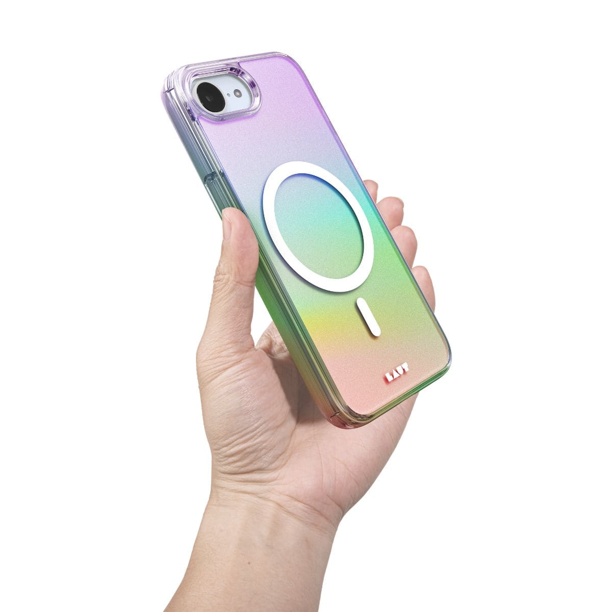 iPhone 17e/16e スマホケース スマホカバー MagSafe対応 パール LAUT[ラウト] HOLO[ハロ] (L_IPSE4_HO_W) パール L_IPSE4_HO_W