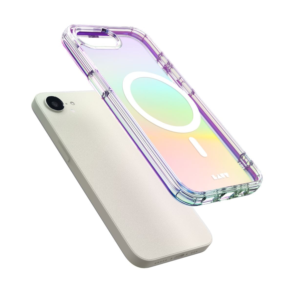 iPhone 17e/16e スマホケース スマホカバー MagSafe対応 パール LAUT[ラウト] HOLO[ハロ] (L_IPSE4_HO_W) パール L_IPSE4_HO_W